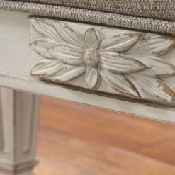 Ashley Furniture Realyn - Antique White - Accent Bench Benches