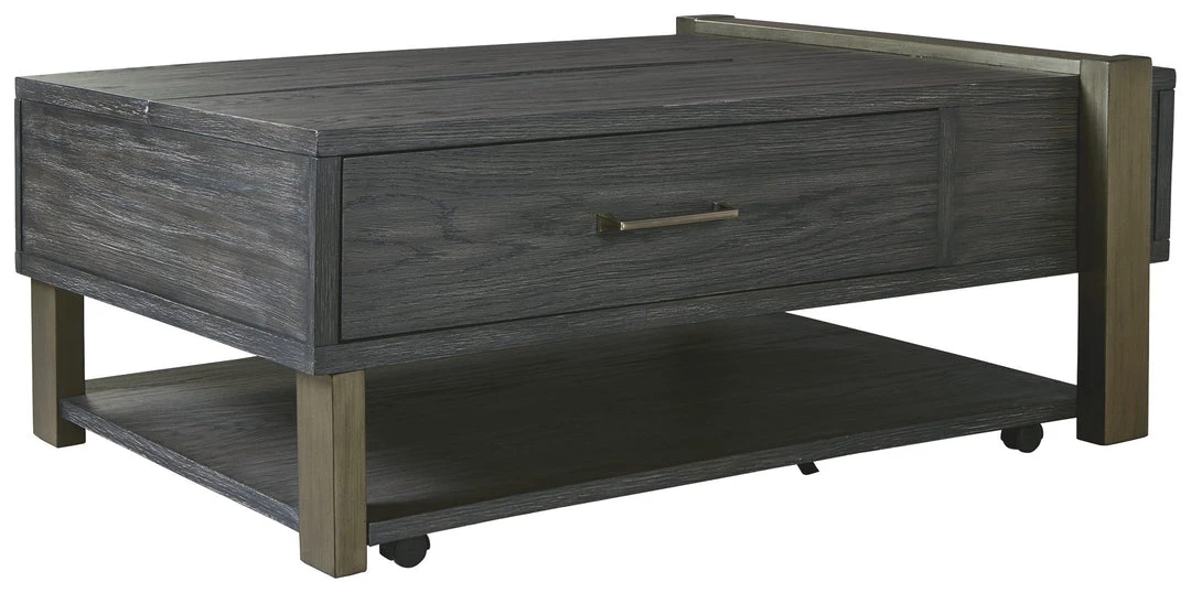 Ashley Furniture Tables Forleeza - Dark Gray - Lift Top Cocktail Table 3 Ashley Furniture Tables Forleeza - Dark Gray - Lift Top Cocktail Table