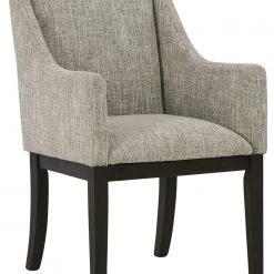 Signature Design By Ashley® Burkhaus - Dark Brown - Dining Uph Arm Chair (2/cn) Chairs