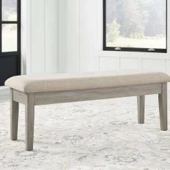 Signature Design By Ashley® Benches Parellen - Beige/gray - Upholstered Storage Bench