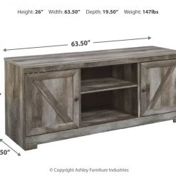 Ashley Furniture Wynnlow - Crossbuck - LG TV Stand W/Fireplace Option