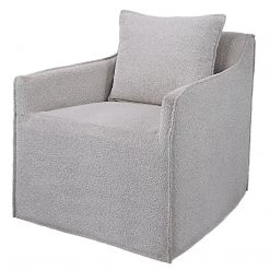 Uttermost Welland Gray Swivel Chair Chairs