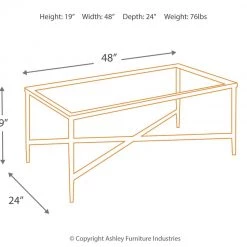 Ashley Furniture Augeron - Black - Occasional Table Set (3/cn) Tables