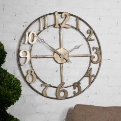 Uttermost Delevan 32" Metal Wall Clock