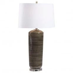 Uttermost Ebon Charcoal Table Lamp