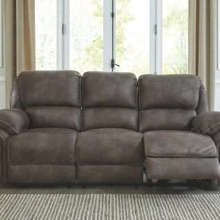 Ashley Furniture Reclining Furniture Trementon - Graphite - Reclining Power Sofa