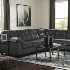 Signature Design By Ashley® Accrington - Sleeper Sectional With Chaise Sectionals