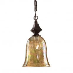 Accessories Uttermost Elba Crackle Glass Mini Pendant