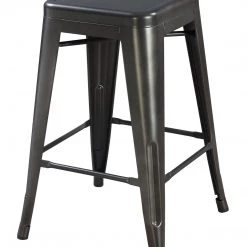 Emerald Home Stools Dakota II 24" Bar Stool, Gray