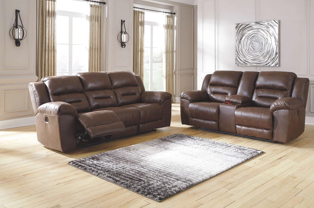 Signature Design By Ashley® Stoneland - Reclining Power Sofa, Double Reclining Power Loveseat With Console 4 Signature Design By Ashley® Stoneland - Reclining Power Sofa, Double Reclining Power Loveseat With Console