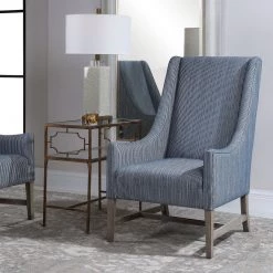 Chairs Uttermost Galiot Wingback Accent Chair