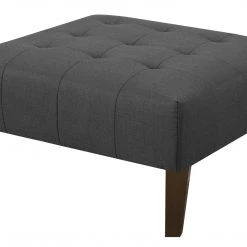 Emerald Home Ottomans Binetti Ottoman-Charcoal