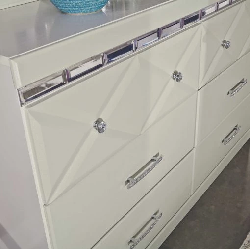 Ashley Furniture Dreamur - Pearl Stipple - Dresser, Mirror Dressers