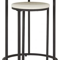 Ashley Furniture Tables Briarsboro - White/black - Accent Table (2/cn)