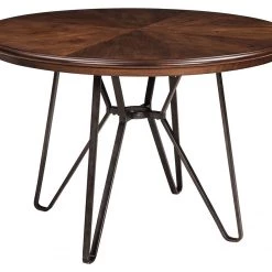 Ashley Furniture Centiar - Dark Brown - Round Dining Room Table