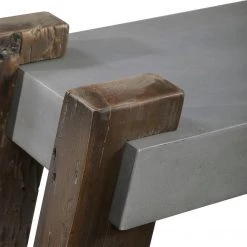 Uttermost Lavin Industrial Concrete Bench Benches
