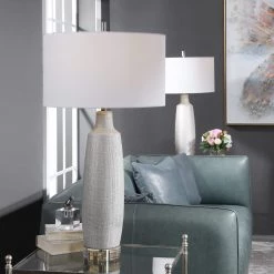 Uttermost Kathleen Metallic Silver Table Lamp