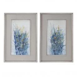 Accessories Uttermost Indigo Florals Framed Art S/2