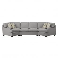 Emerald Home Analiese Cuddler Sectional, Dove Sectionals