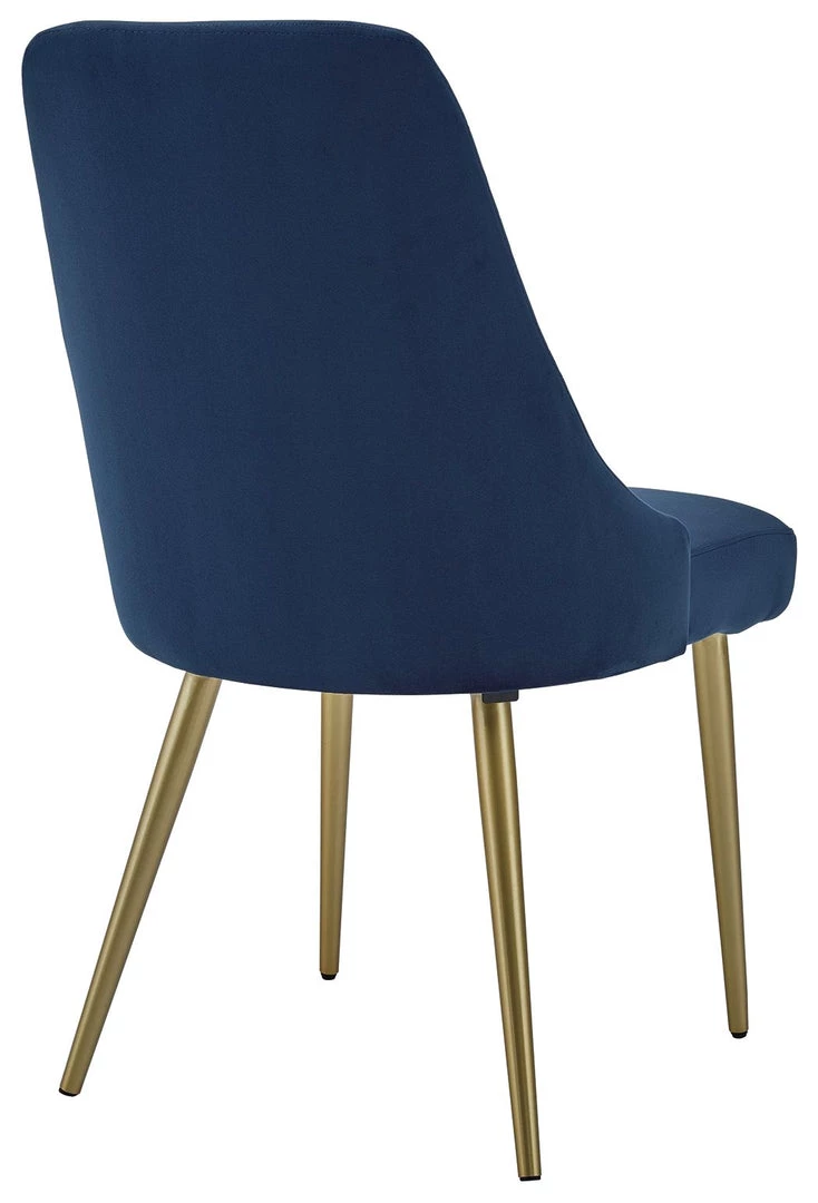 Ashley Furniture Chairs Wynora - Blue/gold Finish - Dining Uph Side Chair (2/cn) 6 Ashley Furniture Chairs Wynora - Blue/gold Finish - Dining Uph Side Chair (2/cn)
