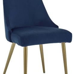 Ashley Furniture Chairs Wynora - Blue/gold Finish - Dining Uph Side Chair (2/cn) 10 Ashley Furniture Chairs Wynora - Blue/gold Finish - Dining Uph Side Chair (2/cn)