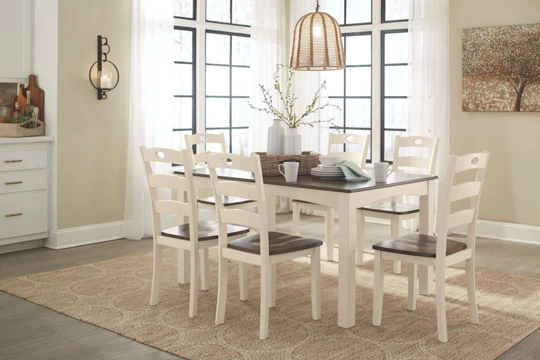 Ashley Furniture Woodanville - Light Brown - Dining Room Table Set (7/cn) 4 Ashley Furniture Woodanville - Light Brown - Dining Room Table Set (7/cn)