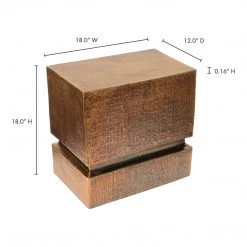 Moe's Home Collection Tables Flint Accent Table Brass 11 Moe's Home Collection Tables Flint Accent Table Brass