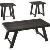 Ashley Furniture Noorbrook - Black/pewter - Occasional Table Set (3/cn) 1 Ashley Furniture Noorbrook - Black/pewter - Occasional Table Set (3/cn)