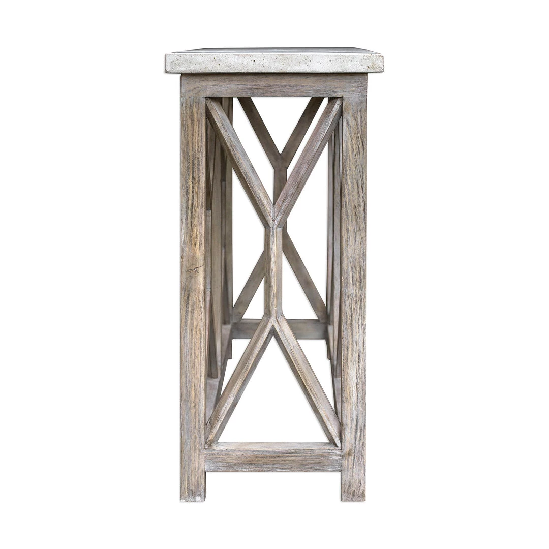 Uttermost Catali Ivory Stone Console Table 6 Uttermost Catali Ivory Stone Console Table