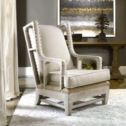 Uttermost Schafer Linen Armchair 12 Uttermost Schafer Linen Armchair