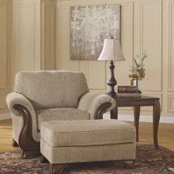 Signature Design By Ashley® Chair & Ottoman Sets Lanett - Barley - 2 Pc. - Chair With Ottoman