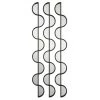 Uttermost Wisp Mirrored Iron Wall Decor, S/3