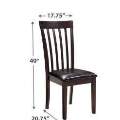 Signature Design By Ashley® Hammis - Dark Ultimate Best In Class Round Dining Room Drop Leaf Table, 2 Upholstered Side Chairs