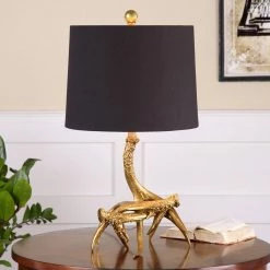 Accessories Uttermost Golden Antlers Table Lamp