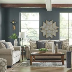 Signature Design By Ashley® Zarina - Jute - 3 Pc. - Sofa, Loveseat, Swivel Accent Chair