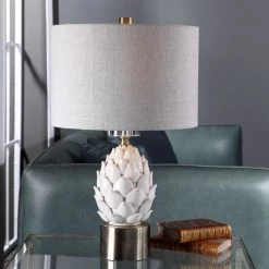 Accessories Uttermost White Artichoke Table Lamp