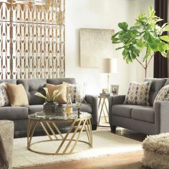 Benchcraft® Daylon - Graphite - 3 Pc. - Sofa, Loveseat, Accent Chair