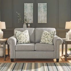 Ashley Furniture Alandari - Gray Dark - Loveseat Loveseats