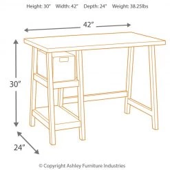 Ashley Furniture Desks Mirimyn - Antique Best In Class - Home Office Desk