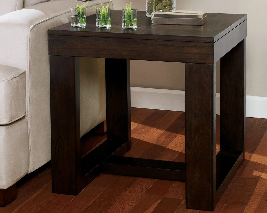 Ashley Furniture Watson - Dark Brown - Square End Table 4 Ashley Furniture Watson - Dark Brown - Square End Table