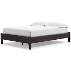 Ashley Furniture Piperton - Brown / Black - Queen Platform Bed Beds