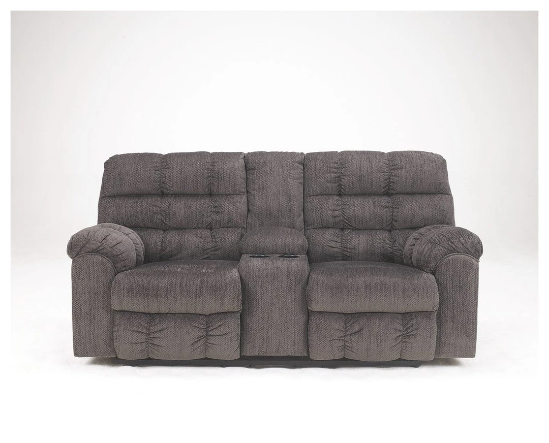 Ashley Furniture Reclining Furniture Acieona - Slate - Dbl Rec Loveseat W/console 3 Ashley Furniture Reclining Furniture Acieona - Slate - Dbl Rec Loveseat W/console