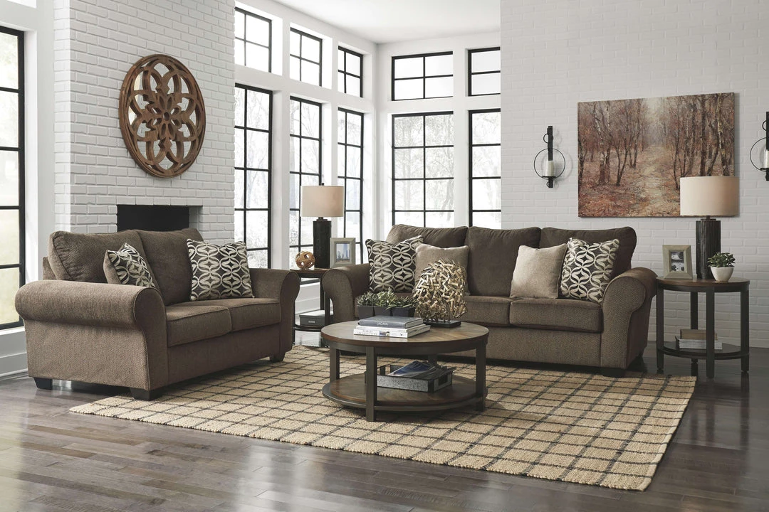 Ashley Furniture Loveseats Nesso - Walnut - Loveseat 8 Ashley Furniture Loveseats Nesso - Walnut - Loveseat