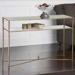 Uttermost Henzler Mirrored Glass Console Table Tables