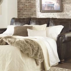 Ashley Furniture Nicorvo - Coffee - Queen Sofa Sleeper