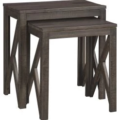 Ashley Furniture Emerdale - Gray - Accent Table Set (2/cn)