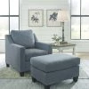 Benchcraft® Lemly - Twilight - 2 Pc. - Chair, Ottoman
