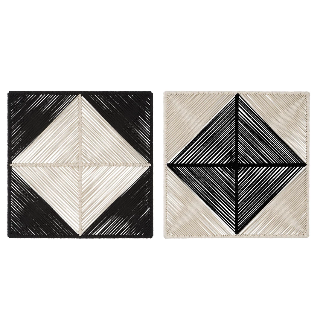 Uttermost Seeing Double Rope Wall Squares, S/2 Accessories 3 Uttermost Seeing Double Rope Wall Squares, S/2 Accessories