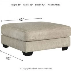 Ashley Furniture Ardsley - Pewter - Oversized Accent Ottoman Ottomans 10 Ashley Furniture Ardsley - Pewter - Oversized Accent Ottoman Ottomans
