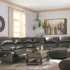 Signature Design By Ashley® Reclining Furniture Hallstrung - Left Arm Facing Zero Wall Power Recliner, Armless Recliner, Wedge, Armless Chair, Right Arm Facing Press Back Power Chaise Sectional